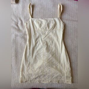 Princess Polly Light yellow mini dress